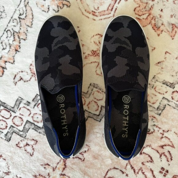 Rothy's Shoes - Rothy's The Original Slip On Sneaker in Grey Camo